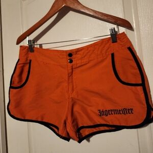 Orange And Black Jagermeister Short Shorts Size M